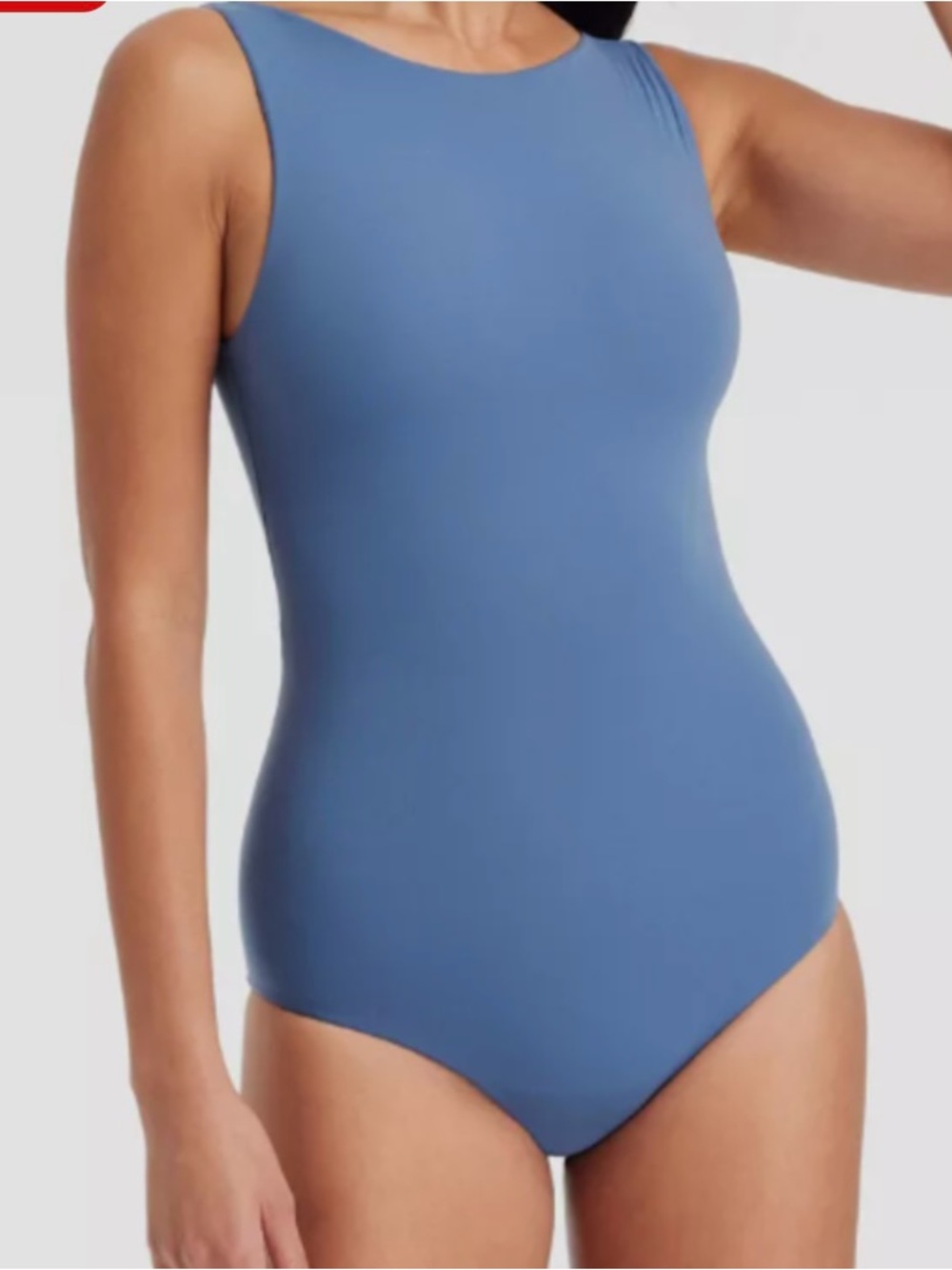 Auden Blue Sleeveless Bodysuit